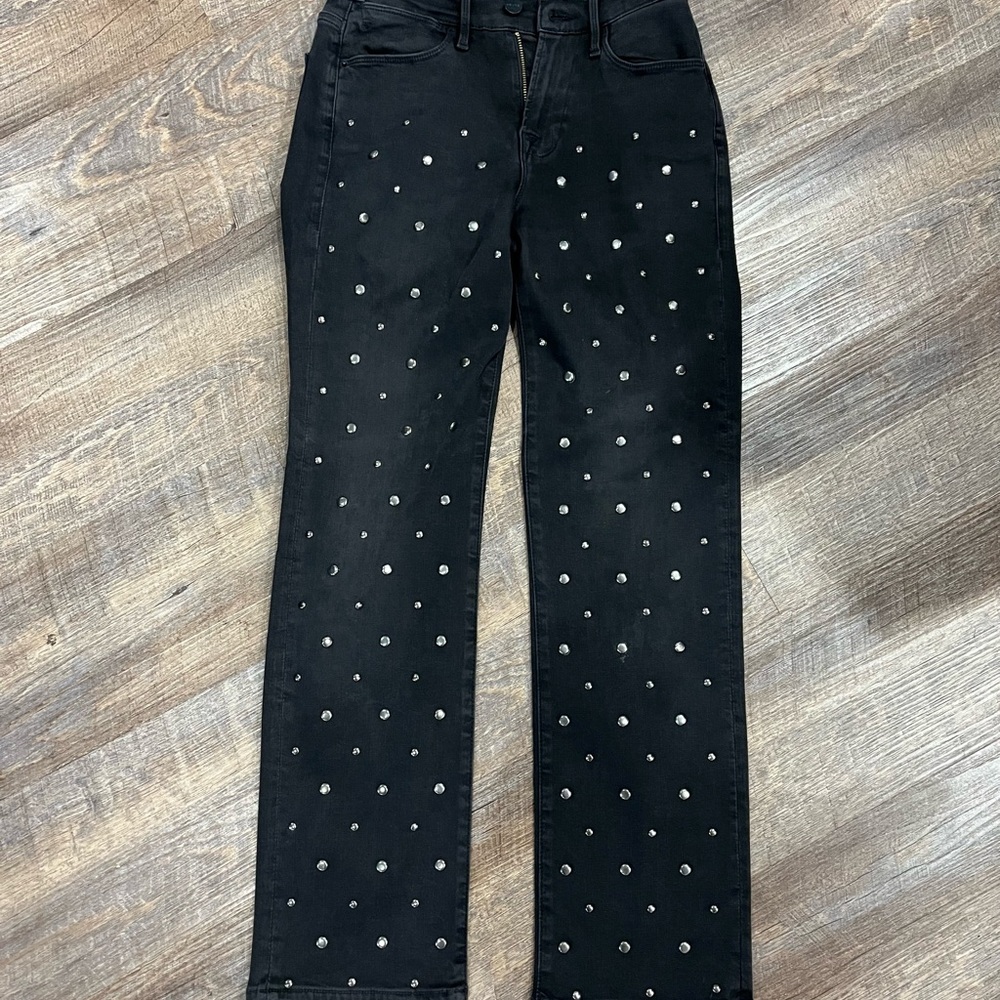 Black Studded Women's Jeans Size 26